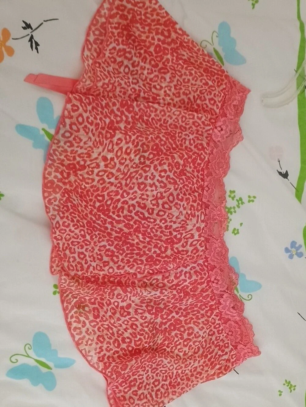 Women's Cabernet,Coral Pink Lace Trim Sleep Cami and Shorts Set